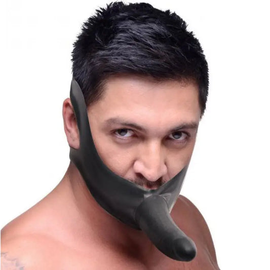 Elevate Pleasure with the Master Series Face Strap and Mouth Gag