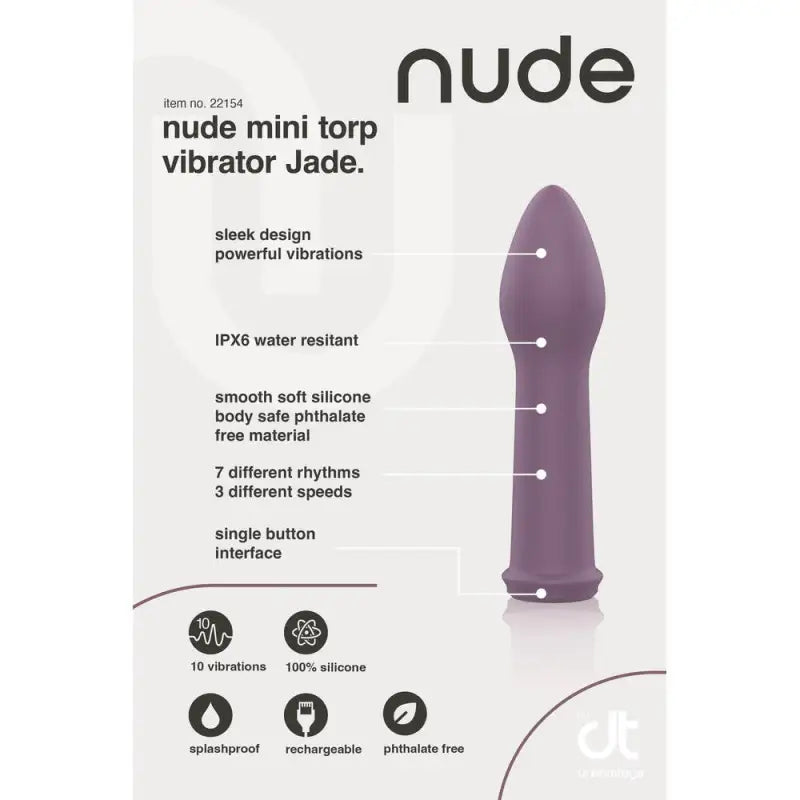 Elevate Pleasure with the Nude Jade Mini Torp Vibrator Experience