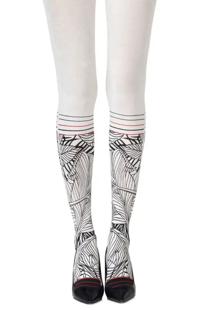 Elevate Your Elegance with Zohara Waikiki Nights Cream Tights