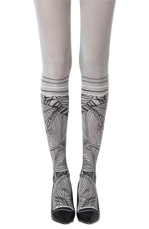 Elevate Your Look with Zohara Waikiki Nights Grey Tights