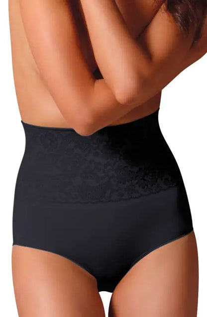 Elevate Your Style with Control Body Shaping Brief in Print Lace Nero