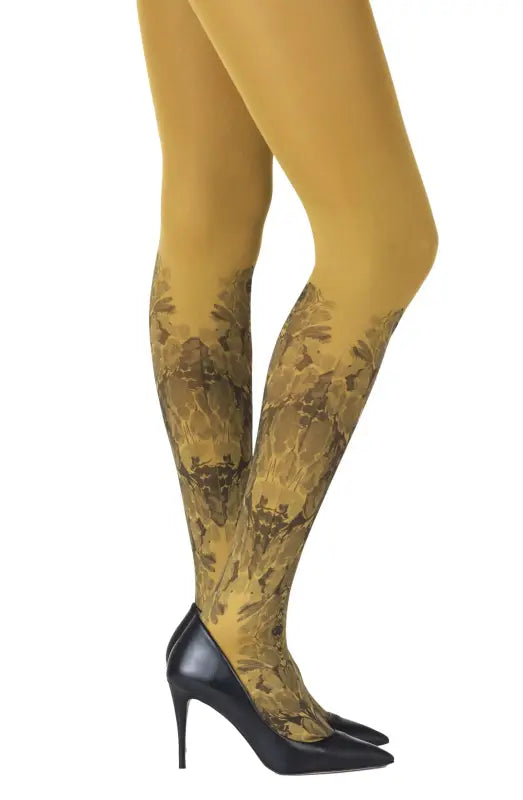 Elevate Your Style with Zohara Totally Tulip Mustard Tights