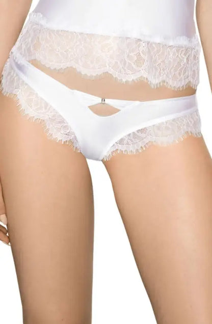 Elevate Your Wardrobe with Roza Sija White Soft Satin Feel Briefs