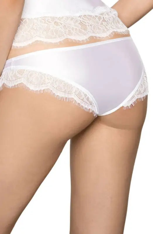 Elevate Your Wardrobe with Roza Sija White Soft Satin Feel Briefs