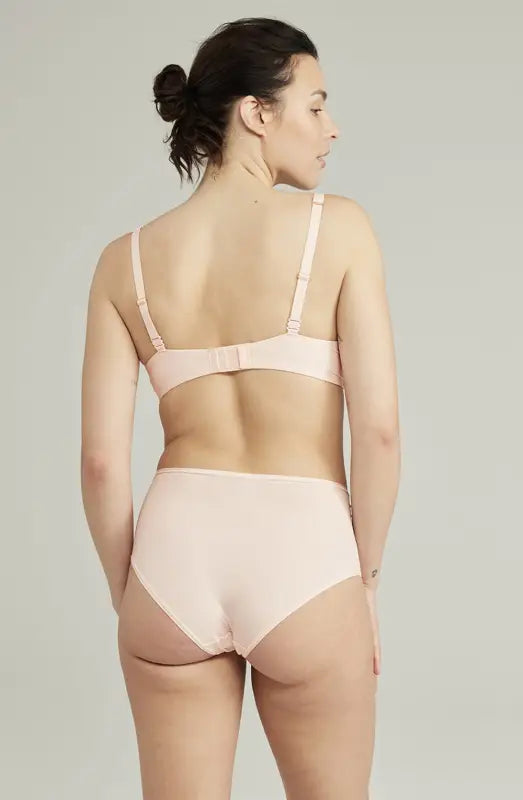 Embrace Comfort with the Second Skin Stretch Bralette in Blush Pink