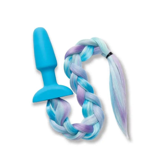 Enchanting Furry Tales Silicone Unicorn Tail Butt Plug for Anal Pleasure