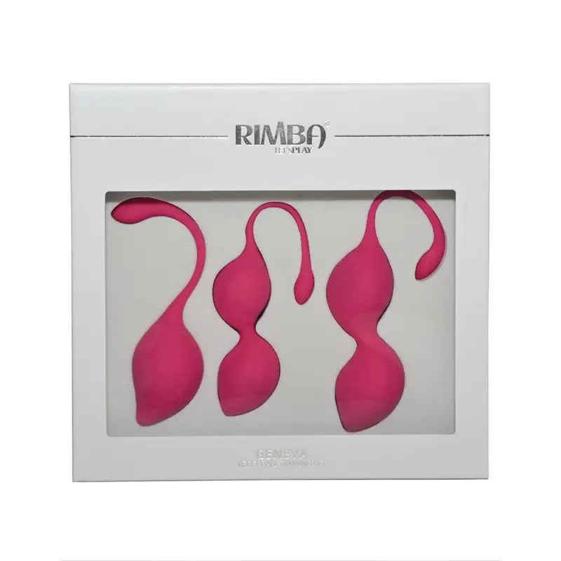 Enhance Pleasure with Rimba Geneva Kegal Ball Training Set in Pink