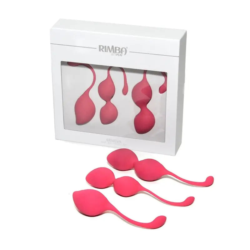 Enhance Pleasure with Rimba Geneva Kegal Ball Training Set in Pink