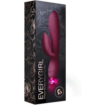 Everygirl Burgundy Rechargeable Rabbit Vibrator for Ultimate Pleasure