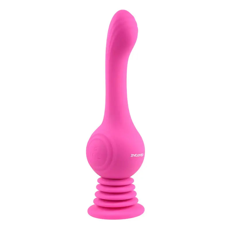 Evolved Gyro Vibe for High-Intensity Pleasure with Accordion-Style Suction Cup