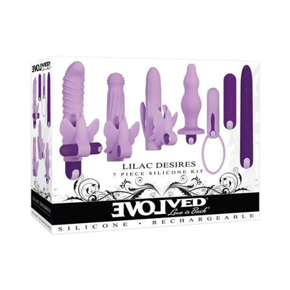 Evolved Lilac Desires Silicone Rechargeable Butterfly Sex Kit