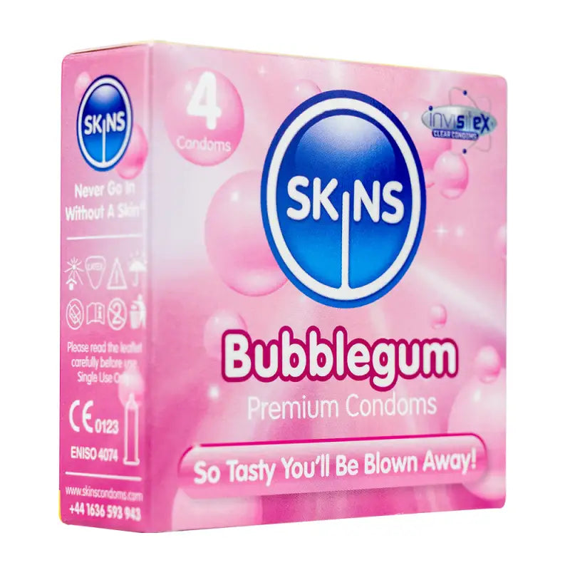 Skins Condoms Bubblegum 4 Pack