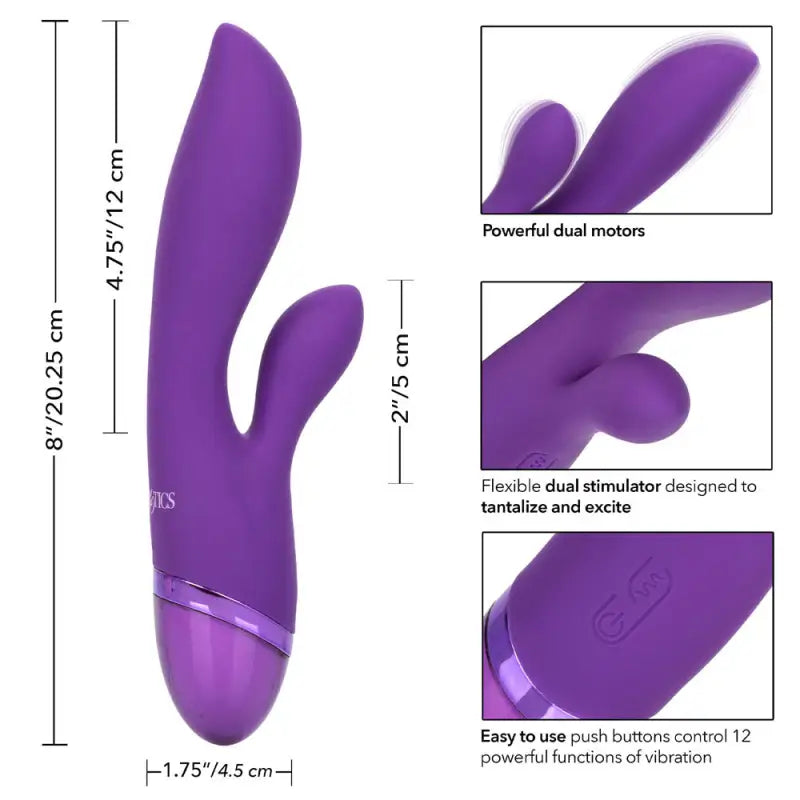 Experience Bliss with Aura Dual Lover Rechargeable Vibrator