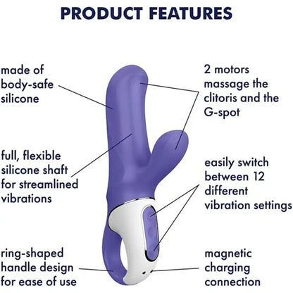 Experience Bliss with Satisfyer Vibes Magic Bunny Rechargeable G-Spot Vibrator