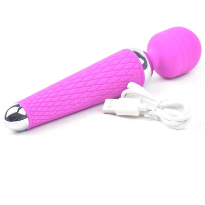 Experience Bliss with the 10-Speed Purple Rechargeable Magic Wand