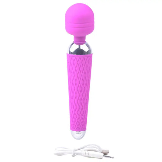 Experience Bliss with the 10-Speed Purple Rechargeable Magic Wand