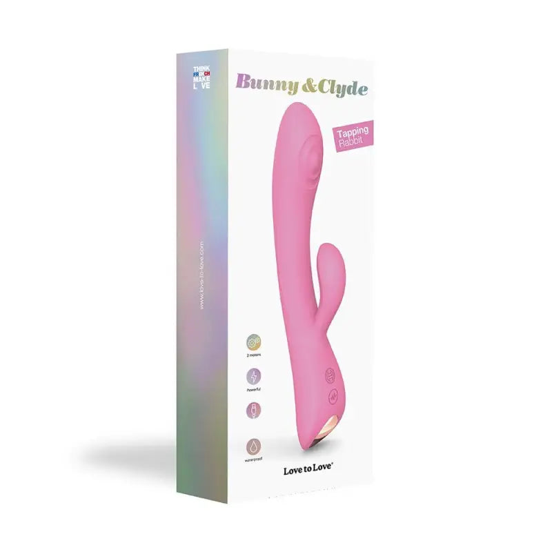 Experience Bliss with the Clyde Tapping Rabbit Vibrator Pink