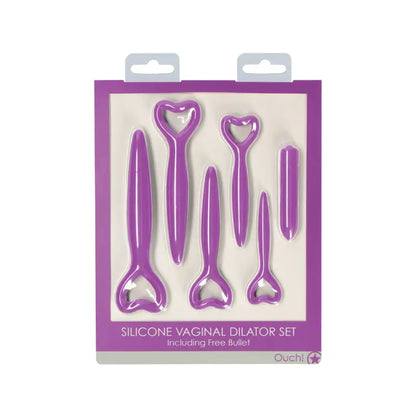 Experience Bliss with the Ouch Silicone Vaginal Dilator Set Purple