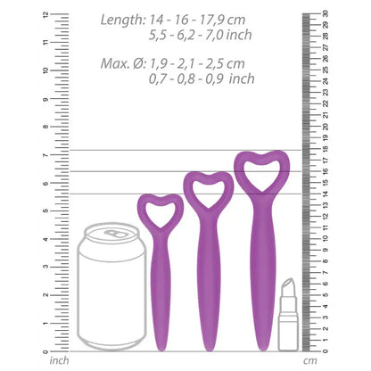 Experience Bliss with the Ouch Silicone Vaginal Dilator Set Purple