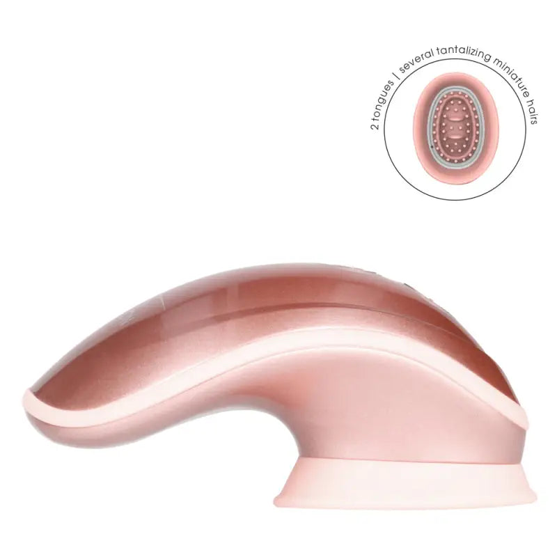 Experience Bliss with the Twitch Rose Gold Hands Free Suction Vibration Toy