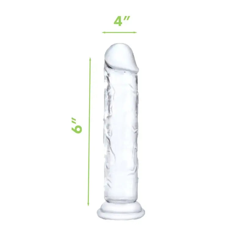 Experience Bliss with the Ultra Clear Dong Featuring a Flared Base