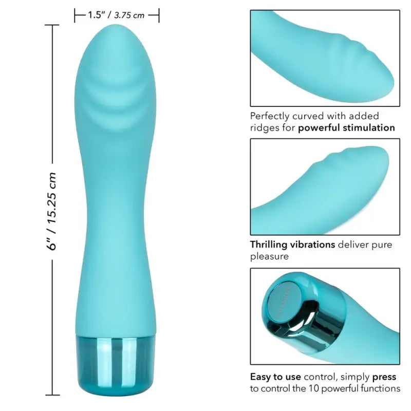 Experience Bliss with the Waterproof Eden Ripple Silicone G-Spot Vibrator