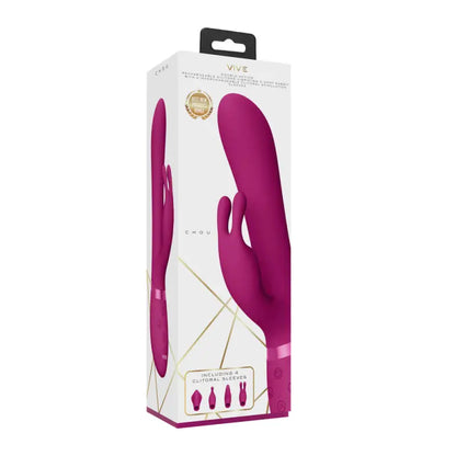 Experience Bliss with Vive Chou Double Action Interchangeable Rabbit Vibrator