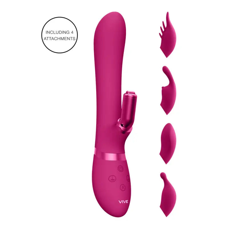 Experience Bliss with Vive Chou Double Action Interchangeable Rabbit Vibrator