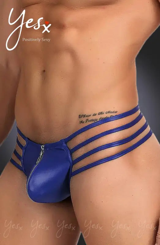 Experience Bold Confidence with YesX YX972 Men’s Thong Blue