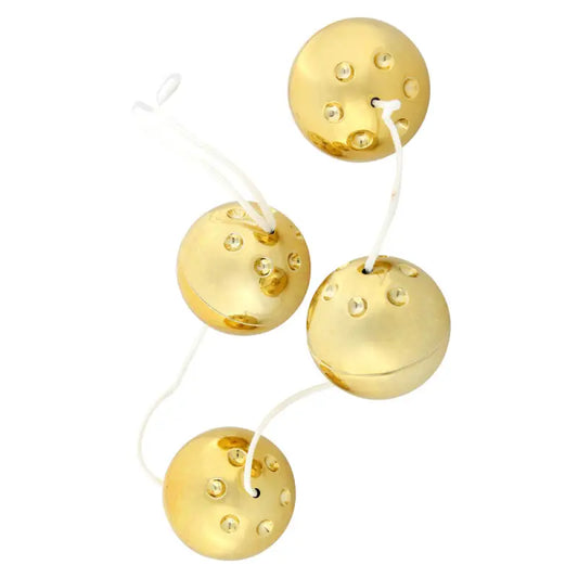 Experience Discreet Pleasure with Gold Vibro Balls for Ultimate Stimulation