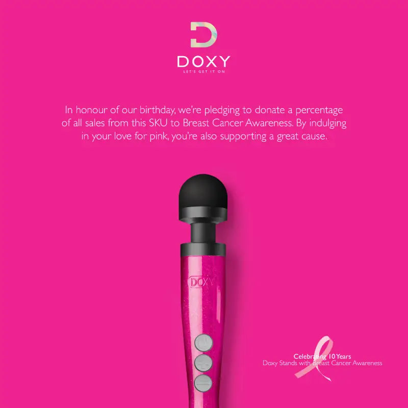 Doxy Die Cast 3 Rechargeable - Hot Pink