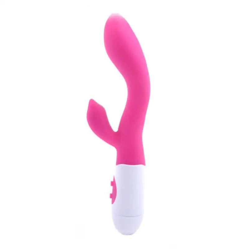 Experience Dual Ecstasy with Our Silicone Gspot Vibrator Pink