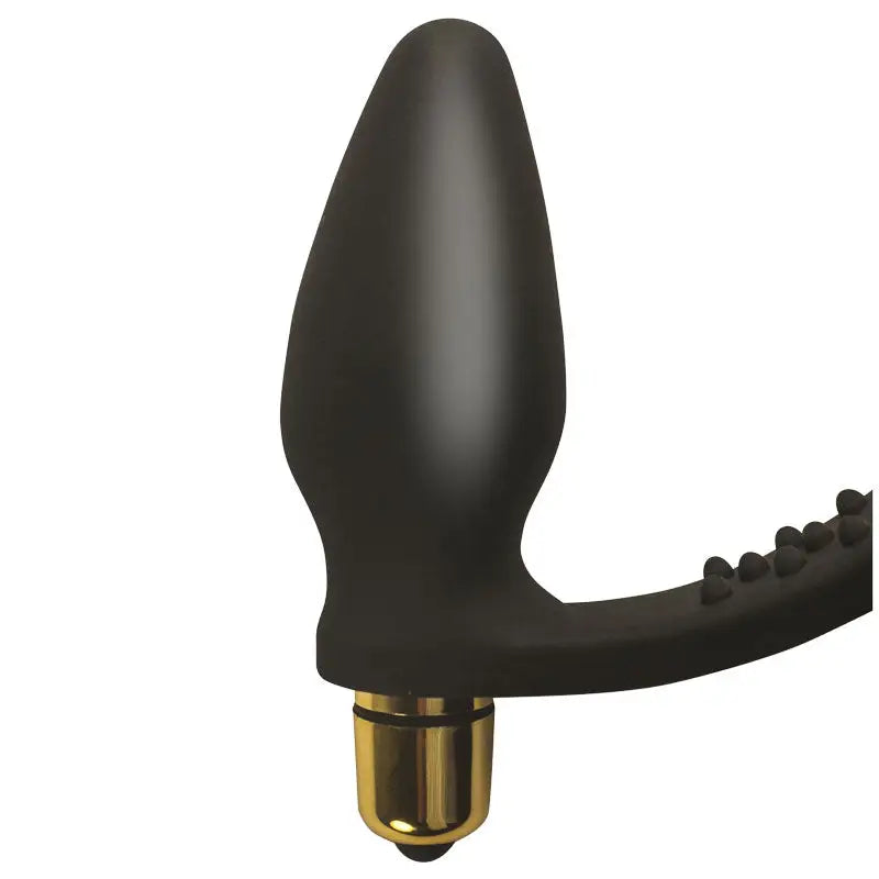 Experience Ecstasy with Rocks Off 7 Speed ROZen Cock Ring Anal Plug Black