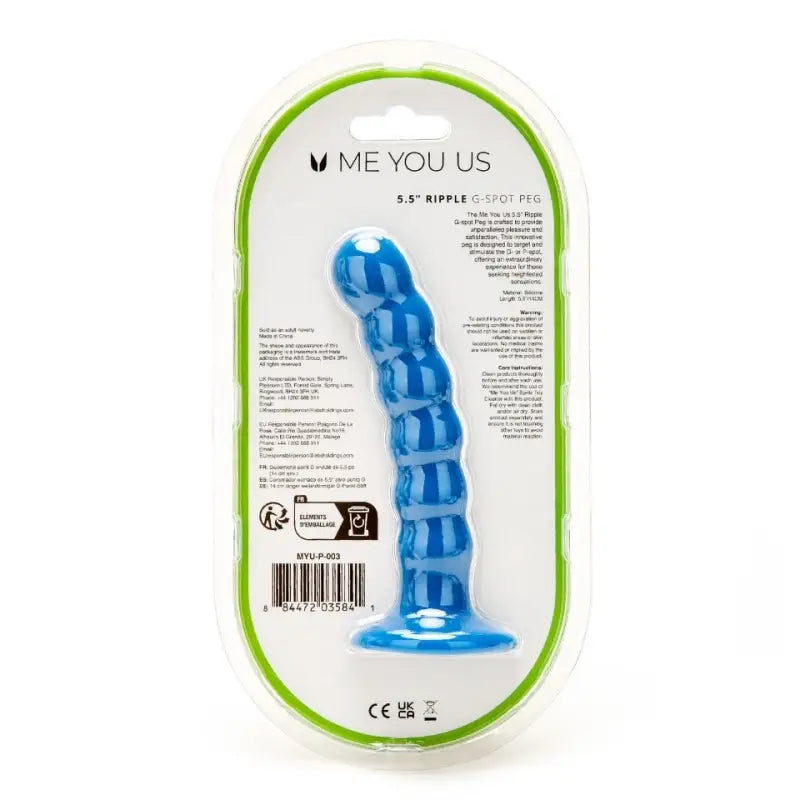 Experience Ecstasy with the 5.5 Inch Ripple G-Spot Peg Dildo