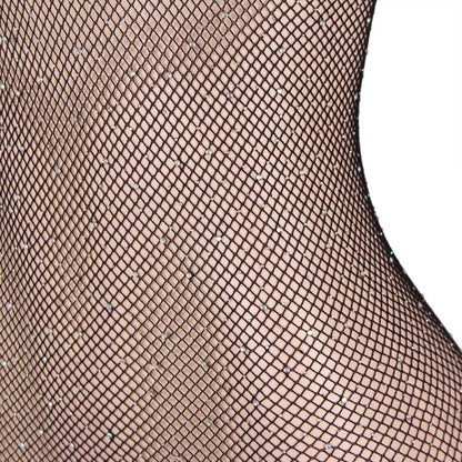 Experience Elegance in the YX864Q Fishnet Sparkly Bodystocking Up to 5XL - 3XL/5XL