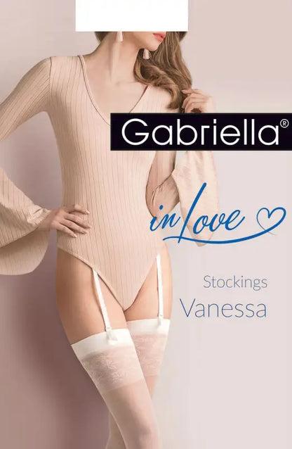 Experience Elegance with Gabriella Calze Vanessa Stockings in White