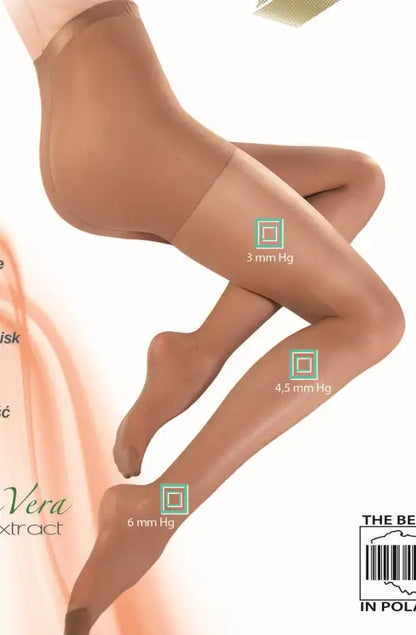 Experience Elegance with Gabriella Classic Medica Relax Tights Gazela Beige