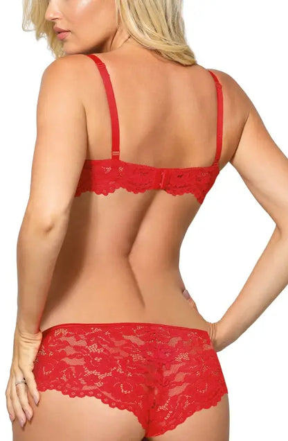 Experience Elegance with Roza Newia Red Push Lovely Lacey Collection