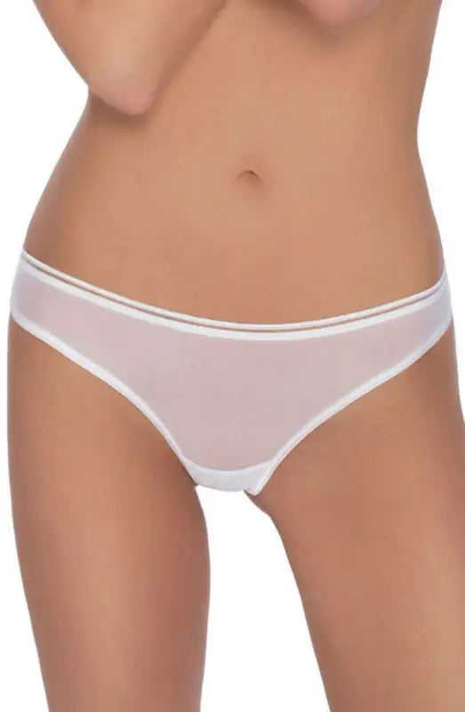 Experience Elegance with the Beautiful Soft Sheer Roza Lica Thong White