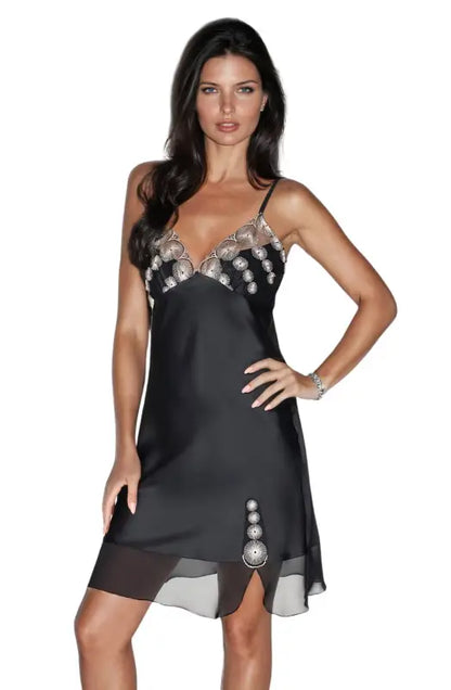 Experience Elegance with the Irall Cleopatra Nightdress in Satin and Chiffon