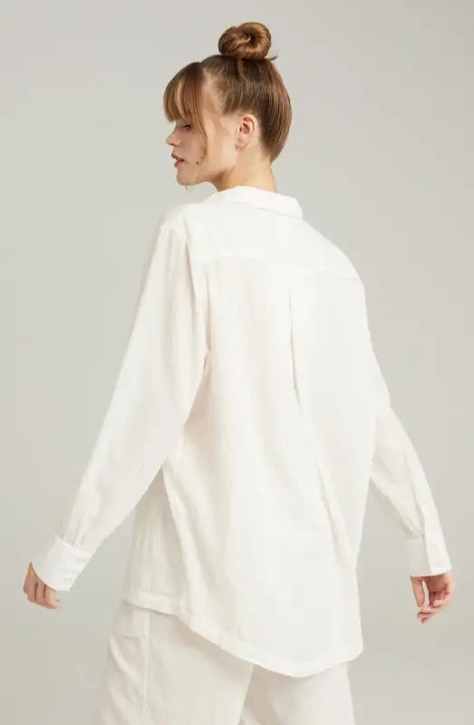 Experience Elegance with the Midi Shirt Organic Cotton White