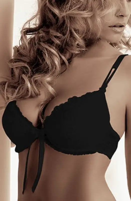 Experience Elegance with the Roza Carmen Black Bra and Matching Lacy Thong