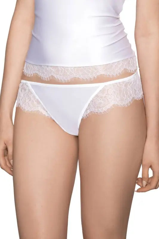 Experience Elegance with the Roza Erii White Soft Delicate Thong