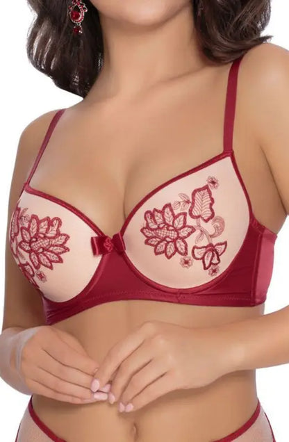 Experience Elegance with the Roza Mehendi Push Up Bra Inspired by Henna Art