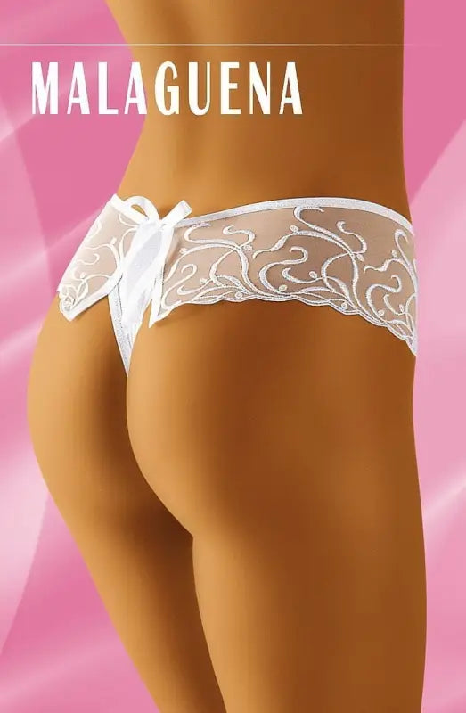 Experience Elegance with the Wolbar Malaguena White Pretty Thong