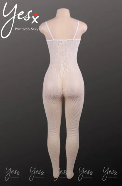 Experience Elegance with the YesX YX813 Bodystocking in Floral Design - One Size