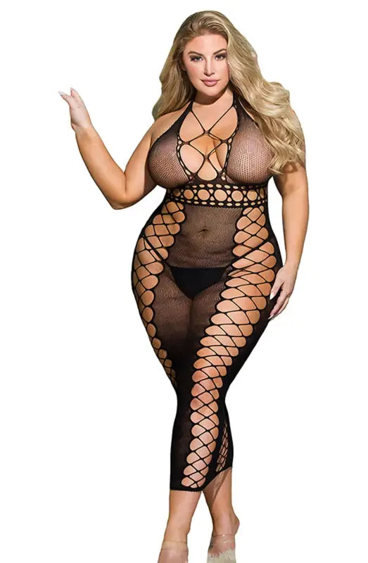 Experience Elegance with the YesX YX834Q Sexy Bodystocking Dress - One Size (Plus)