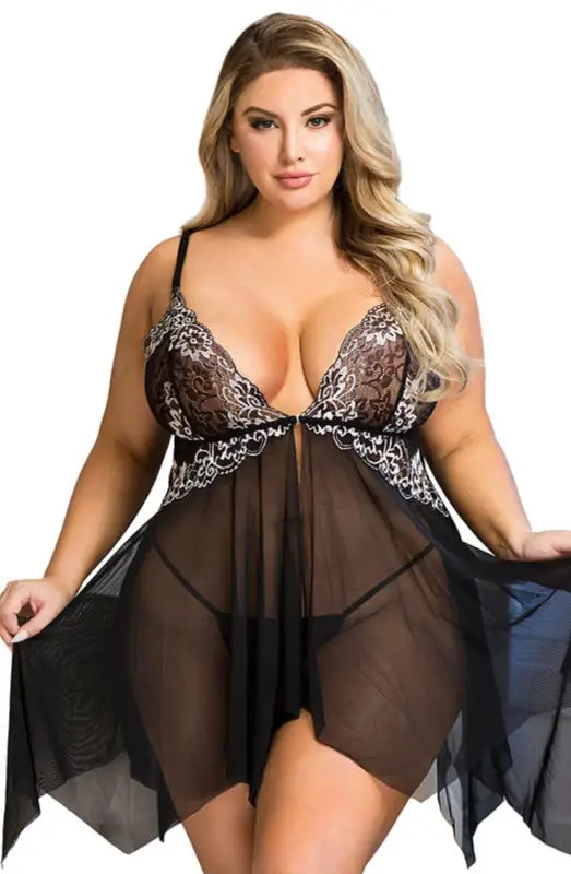 Experience Elegance with the YesX YX836 Beautiful Floaty Babydoll Set