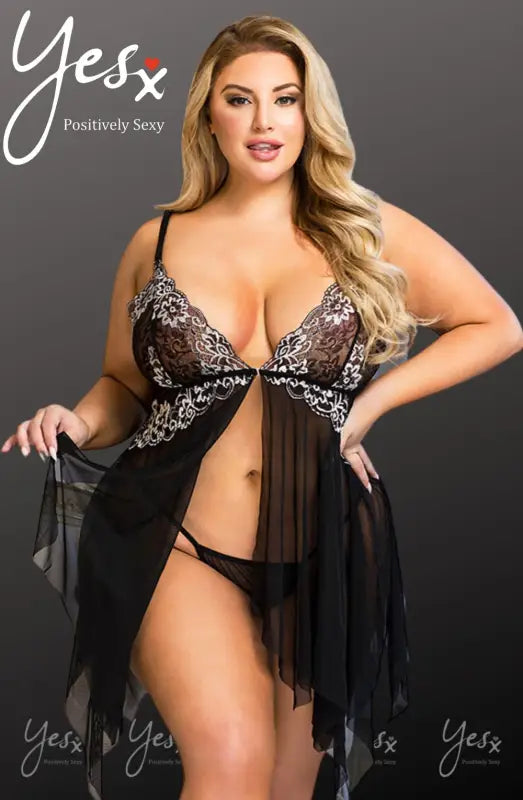 Experience Elegance with the YesX YX836 Beautiful Floaty Babydoll Set