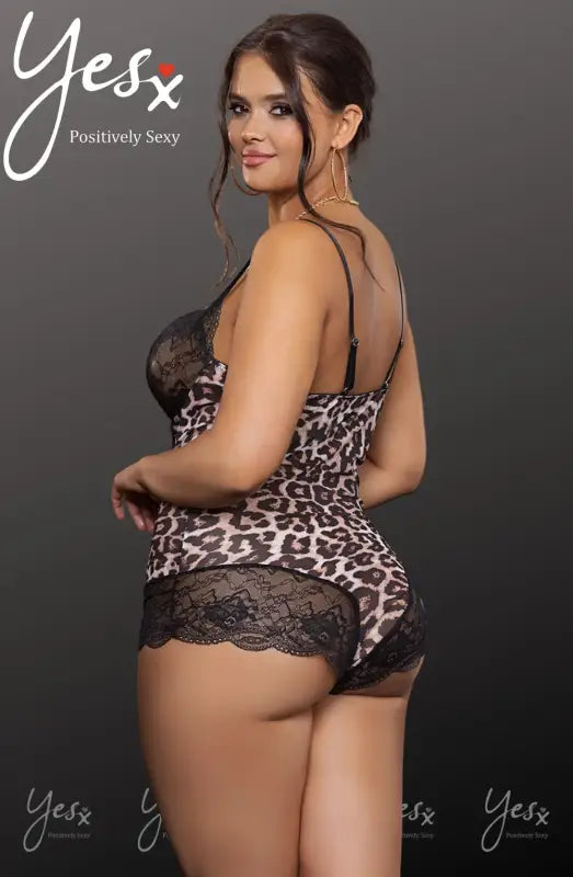 Experience Elegance with the YesX YX854Q Leopard Bodysuit